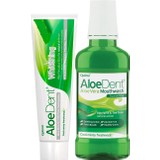 Aloe Dent Aloevera Ekstra Beyazlatıcı Diş Macunu 100ML+ Ağız Kokusu Önleyici Ağız Bakım Suyu 250ML