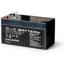 Blue Battery 12 Volt 1.3 Amper Bakımsız Kuru Akü Ups Aküsü