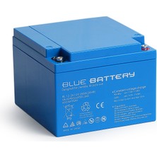 Blue Battery 12 Volt 26 Amper Bakımsız Kuru Akü, Ups Aküsü