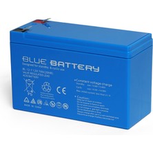 Blue Battery 12 Volt 7 Amper Bakımsız Kuru Akü , Ups Aküsü