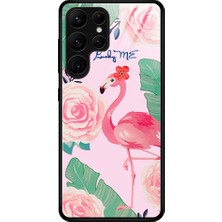 Cool-M For Samsung Galaxy S23 Ultra 5g Tpu+Pc+Temperli Cam Telefon Damla Geçirmez Kılıf Şık Desen Baskı Anti-Çizelge Arka Kapak (Yurt Dışından)