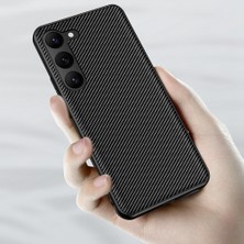 Cool-M For Samsung Galaxy S23 Karbon Fiber Doku Koruyucu Telefon Kılıfı Pu Deri Kaplamalı Pc Ultra Ince Dalgalı Telefon Kapağı (Yurt Dışından)