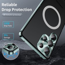 Cool-M For Samsung Galaxy S23 Için Ultra Anti-Çizelge Mat Telefon Kapağı Tpu Geri + Elektrokaplama Metal Kenar Entegre Lens Koruma Telefon Kılıfı (Yurt Dışından)