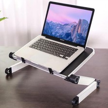 Coofbe Alüminyum Yükseklik Ayarlı Katlanabilir Laptop Standı Laptop Sehpası Kaymaz Taban Bilgisayar Sehpası