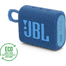 JBL Go3, Ekolojik Bluetooth Hoparlör, IP67, Mavi