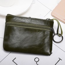 Xstone AP127 Mini Cüzdan Orijinal Cowhide Deri Para Çantası Fermuar Küçük Koruma Değişikliği Kartı Anahtar Depolama Çantası (Yurt Dışından)