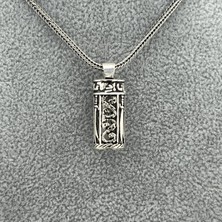 CLG Silver 925 Ayar Gümüş Zülfikar Kılıç Desenli Cevşen Kolye