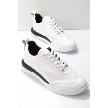 Bambi Beyaz Leather Erkek Sneaker E01759011203
