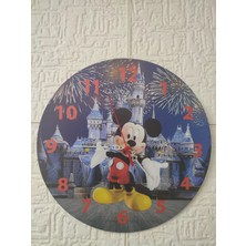 Wood 14 Dizayn Mini & Miki Ahşap Saat