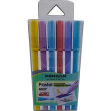 Pensan Işaret Kalemi Pastel Renkler Fosforlu Kalem 6'lı