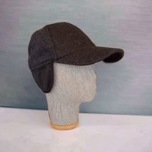 Salar Ticaret Erkek Kaşe Kulaklıklı Beyzbol Şapka Standart -Füme