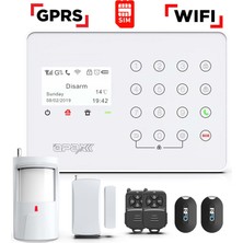 Opax ARD-575 Gprs/wıfı Kablolu/kablosuz Alarm Paneli ve Bgr-09 Harici Siren
