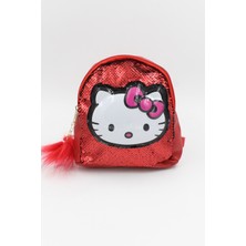 Chantaky 039 3005 Hello Kitty Kedicikli Payetli Işıklı Kırmızı Sırt Çantası
