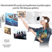 Fogy Apple Iphone 6-7-8-Se Için Bluetooh Stereo Kulaklıklı 3D Vr Sanal Gerçeklik Gözlüğü