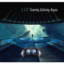 Fogy Sanal Gerçeklik Gözlüğü Kulaklıklı 3D Vr Filmler & Video Oyunları Tüm Telefonlara