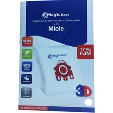 seninürünün Miele Electronic 3200 5 Katlı Bez Toz Torbası 12 Adet + 3 Adet Micro Filtresi
