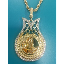 Netice Öylek Osmanlı Tuğralı Lale Kolye