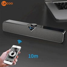 Lenovo Lecoo DS102 Bluetooth + Kablolu BT/USB/AUX Stereo 6W Soundbar Taşınabilir Hoparlör Siyah