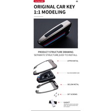 İdeal Aksesuar Bmw Anahtarlık G x Serisi Çinko Metal Anahtarlık 1.kalite Silver Renk Anahtarlık  Car Keychain Bmw