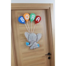 Renkli Hayallerim Bora Isimli Filli Bebek ve Hastane Odası Kapı Süsü