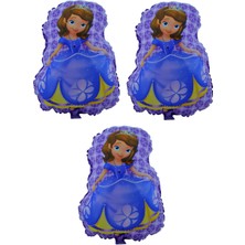Hit Dükkan Prenses Sofia 3 Adet Büyük Boy 41CMX52CM Folyo Balon (Helyum) No:3