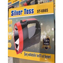 Erpilsan Silver Toss Ultra Güçlü 15 Led ve 6 Led Yan Aydınlatma Şarjlı El Feneri ST-6665