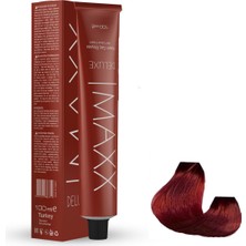 Maxx Deluxe Tüp Boya 5.65 Çilek Kırmızısı 60 ml x 4 Adet + Sıvı Oksidan 4 Adet