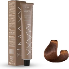 Maxx Deluxe Tüp Boya 8.73 Karamel 60 ml  x 2 Adet + Sıvı Oksidan 2 Adet