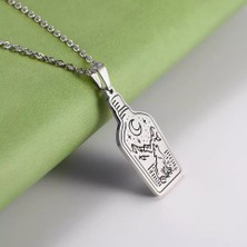 Nida Jewelry 925 Ayar Gümüş Tasarım Kurt Kolye