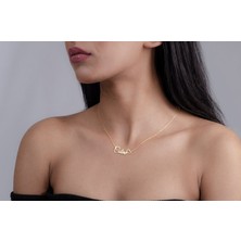 Nida Jewelry 925 Ayar Gümüş Isim Kalp Kolye