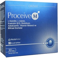Orzax Proceive - M 30 Saşe Yetişkinler İçin Bitkisel Ekstreler ile Desteklenmiş Takviye Edici Gıda