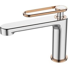 Newarc Zeta Lavabo Bataryası Krom-Parlak Bakır