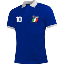 Offside Clothes Azzurri - Italya Retro Polo Tişört