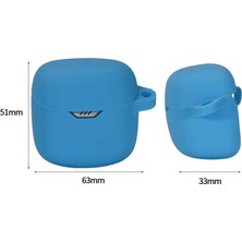 Dacare Jbl Tune Flex Şok Geçirmez Kılıf Bluetooth Earbuds Protector Anti-Drop Silikon Kılıf (Yurt Dışından)