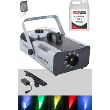 Quenlite QL-2200LK DMX RGB Sis Makinası 2200 Watt DMX Kontrollü LED Işıklı (5 Litre Likitli)