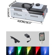 Quenlite QL-2200LK DMX RGB Sis Makinası 2200 Watt DMX Kontrollü LED Işıklı (5 Litre Likitli)