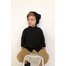 Pollito Erkek Çocuk Beyaz Klasik Yumuşak Dokulu Düz Gömlek