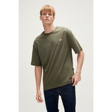 Bad Bear Reallity T-Shirt Haki Yeşil Oversize Basic Erkek Tişört