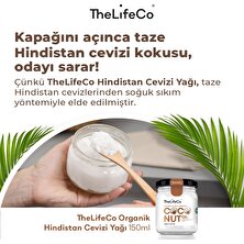 TheLifeCo Organik Hindistan Cevizi Yağı 150 ml (Soğuk Sıkım, Vegan)