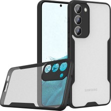 Caseart Samsung Galaxy S23 Kılıf Kamera Korumalı Colorful Silikon Kapak - Siyah