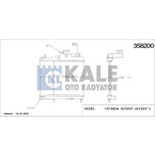 Kale Radyatör Accent 2 1.5crdi 02-05 Klima 25310-25810 358200