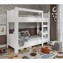 Rosepal Mobilya Young 2 Katlı Beyaz Ranza