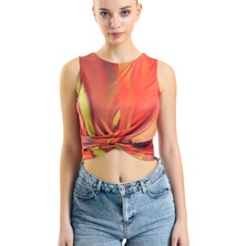 HMY Bisiklet Yaka Kolsuz Top Crop