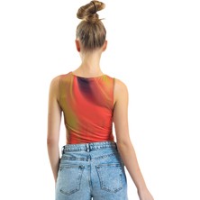 HMY Bisiklet Yaka Kolsuz Top Crop