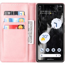 Xshop Google Pixel 7A Anti-Drop Telefon Kapağı Buzağı Dokusu Pu Deri Koruyucu Telefon Kılıfı Stand Cüzdanı (Yurt Dışından)