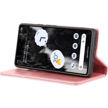 Xshop Google Pixel 7A Anti-Drop Telefon Kapağı Buzağı Dokusu Pu Deri Koruyucu Telefon Kılıfı Stand Cüzdanı (Yurt Dışından)