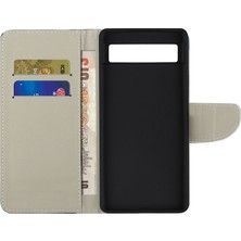 Xshop Google Pixel 7A Çapraz Doku Pu Pu Deri Telefon Kılıf Desen Baskı Cüzdan Stand Tam Vücut Flip Folio Kapak (Yurt Dışından)