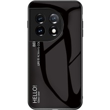 Xshop Oneplus 11 5g Gradyan Renkli Telefon Kılıfı Çizelge Önleyici Temperli Cam + Pc Geri Tpu Çerçeve Hibrit Kapak (Yurt Dışından)