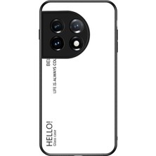 Xshop Oneplus 11 5g Gradyan Renkli Telefon Kılıfı Çizelge Önleyici Temperli Cam + Pc Geri Tpu Çerçeve Hibrit Kapak (Yurt Dışından)