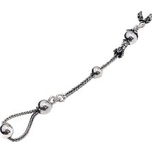Encili Silver 925 Ayar Gümüş Tek Sallantılı Tesbih Püskülü